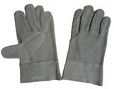 grey cow leather welder glove