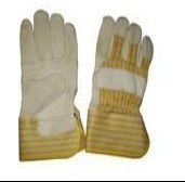 cow grain leather glove