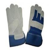 grey cow leather glove